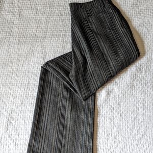 Women's Simon Chang Striped Dress Pants in Denim Sz 10